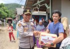Kapolres Sukabumi Salurkan Paket Sembako di Tiga titik Lokasi Bencana Alam Sukabumi