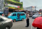 Polsek Cikembar Gelar Giat Rutin Pengaturan Arus Lalu Lintas di Titik Rawan Kemacetan