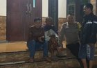 Bhabinkamtibmas Polsek Nyalindung Polres Sukabumi Sambangi Satkamling Desa Kertaangsana