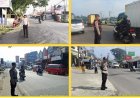 Polsek Parungkuda Laksanakan Gatur Lalin Pagi di Sejumlah Titik Rawan Kepadatan