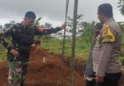 Bhabinkamtibmas Polsek Nyalindung Polres Sukaabumi Monitoring Pembangunan Koperasi Merah Putih Desa Kertaangsana