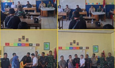 Kapolsek Ciemas Hadiri Launching Satuan Pelayanan Pemenuhan Gizi di Desa Cibenda