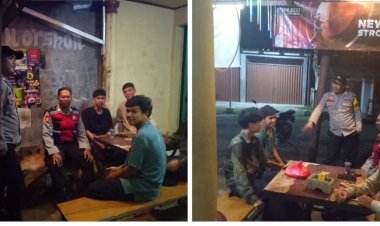 Polsek Curugkembar Polres Sukabumi laksanakan kryd dan patroli biru guna jaga kamtibmas malam hari