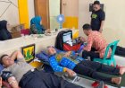 Polsek Cicurug Polres Sukabumi Laksanakan Kegiatan Rutin Donor Darah Triwulan I Tahun 2026 di Aula Kelurahan Cicurug