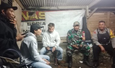 Polsek Cicurug Intensifkan Kontrol Satkamling di Desa Benda