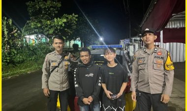 Patroli Biru Polsek Nagrak Tingkatkan Kamtibmas di Malam Hari
