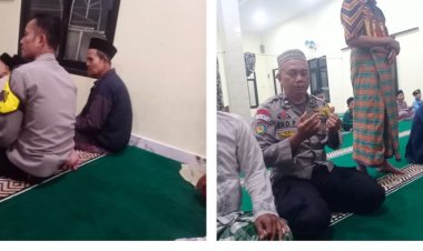 Polsek Cidahu Gelar Safari Sholat Subuh Berjamaah, Pererat Silaturahmi dan Jaga Kondusifitas Kamtibmas