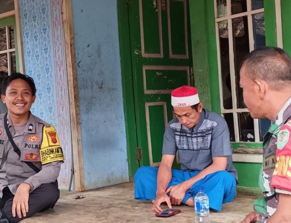 Polsek Gegerbitung Polres Sukabumi Laksanakan DDS dan Silaturahmi, Bhabinkamtibmas Ajak Warga Aktif Jaga Kamtibmas